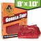 Gorilla Tarp Tarp, 8 ft x 10 ft, 8 mil, Red, PE, Weather Resistant with UV Coating 97031 - alternate 1